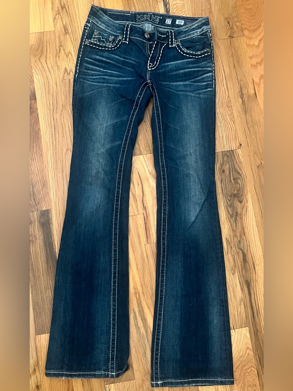 Miss Me - Women’s Dark Blue Flared Jeans